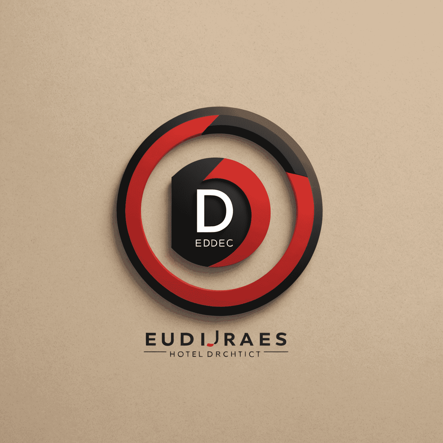 D-edgc logo: A modern, sleek design incorporating red and black elements, symbolizing hotel distribution and pricing strategy