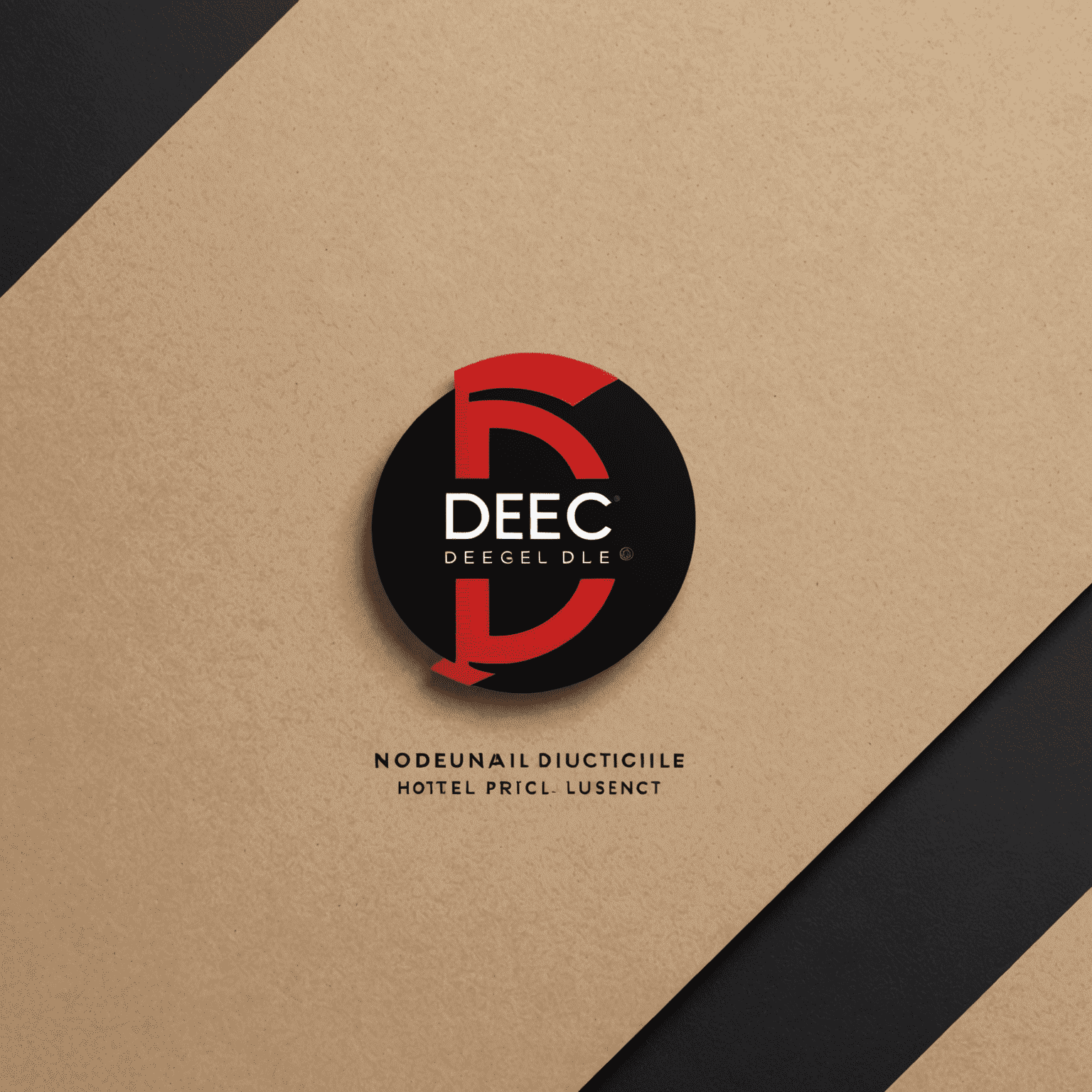 D-edgc logo: A modern, sleek design incorporating red and black elements, symbolizing hotel distribution and pricing strategy