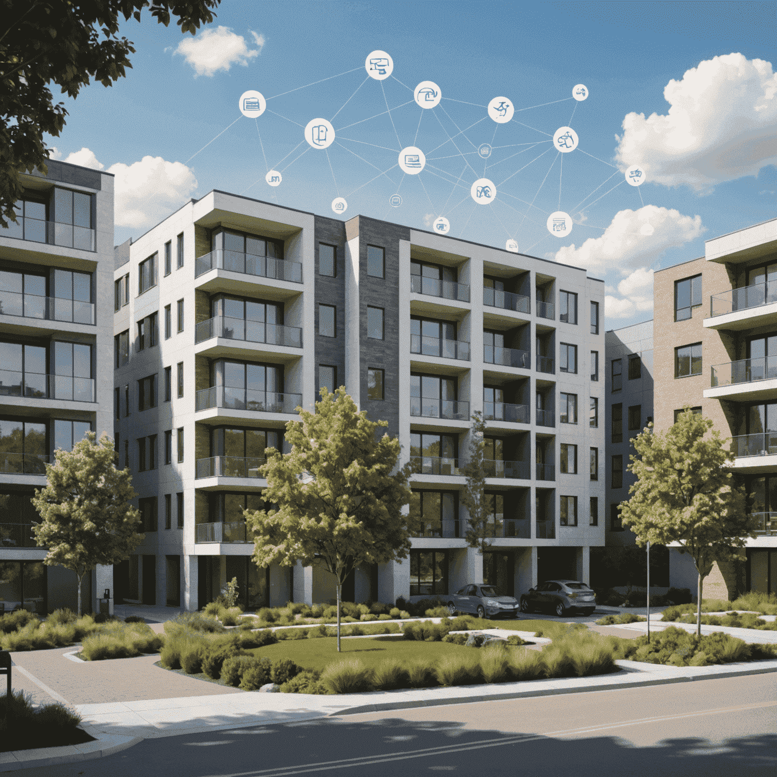 A visual representation of seamless integration between a property management system and our platform. The image shows two interconnected systems with data flowing between them, symbolizing real-time updates and streamlined operations.