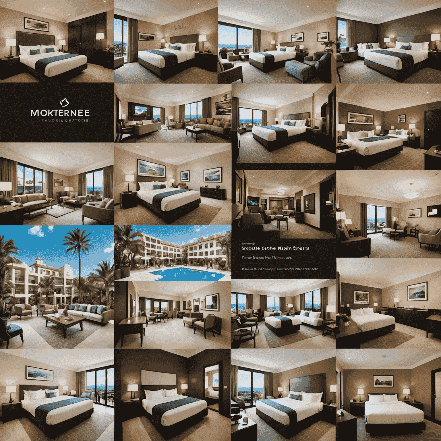 A collage of various hotel brands and online booking platforms, showcasing successful channel distribution strategies
