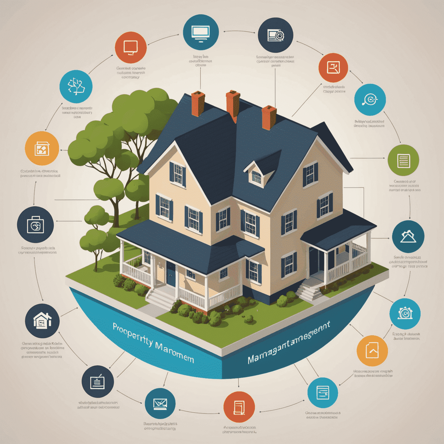 A diagram showing seamless integration between a property management system and various online platforms